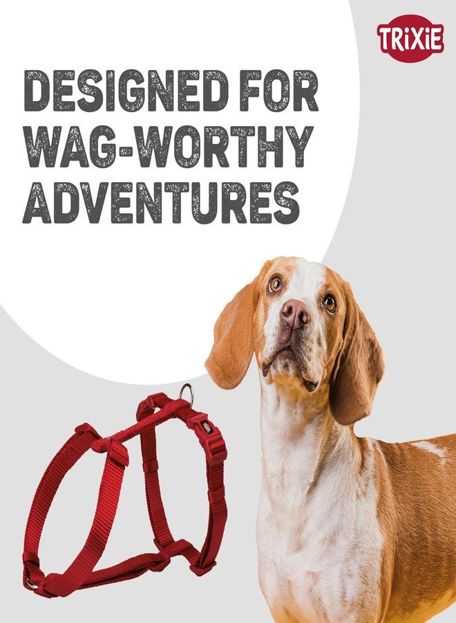 Trixie Premium H-Harness for Large Dogs - XL-XXL (85-130 cm), Adjustable Padded Dog Harness, Heavy-Duty Pet Harness, Red - Image 2